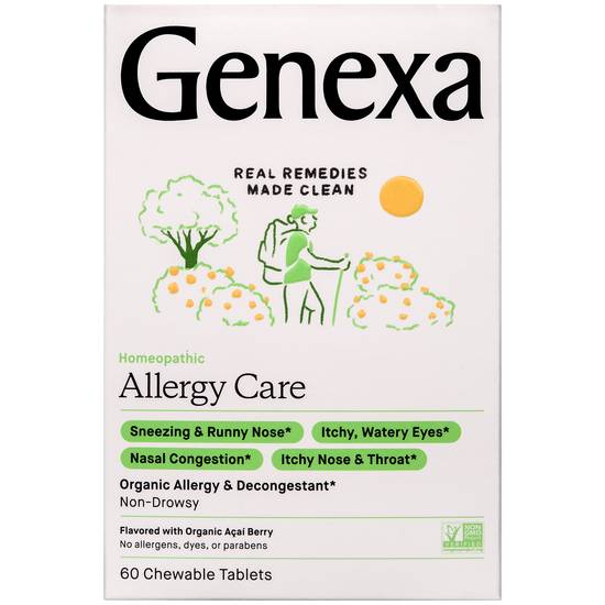 Order Genexa Allergy-D Adult Chewable Tablets Acai Berry (60 ct) food online from Rite Aid store, MILFORD on bringmethat.com