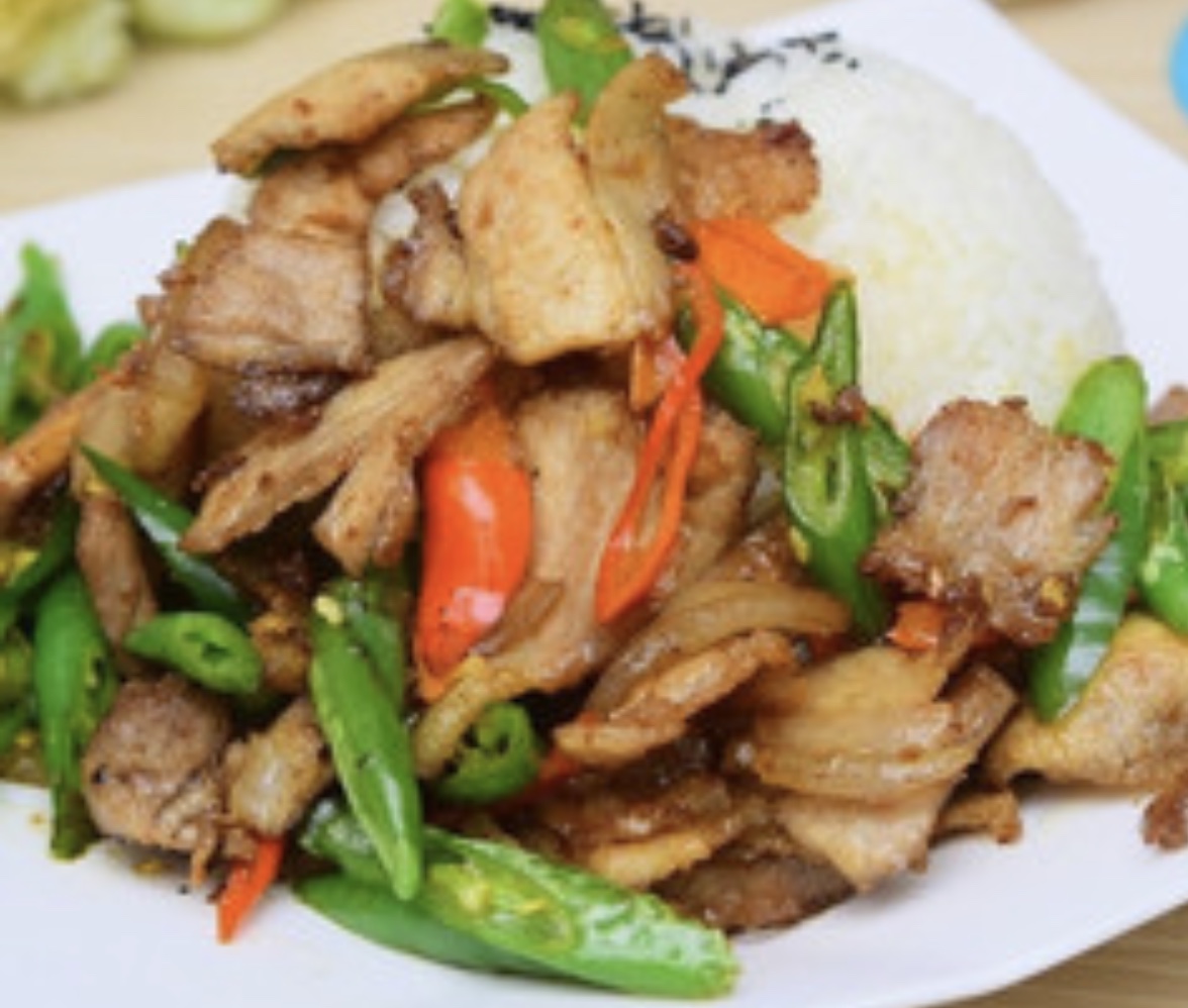 Order Twice Cooked Pork food online from You & Mee Noodle House store, Boulder on bringmethat.com