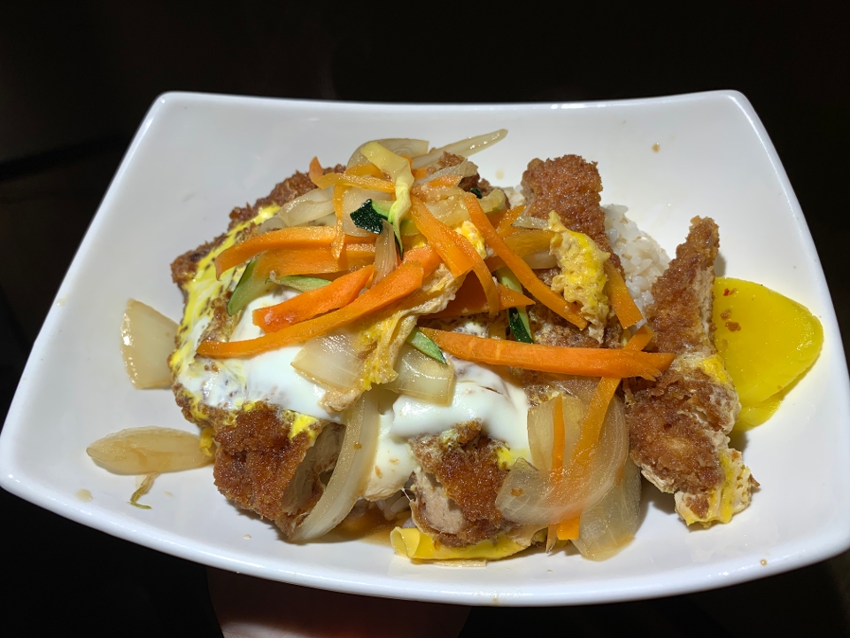 Order JD3 Japanese Katsu Don food online from Sushi Too store, Pittsburgh on bringmethat.com