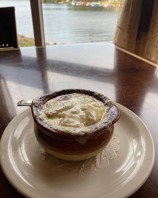 Order French Onion Soup food online from Lakeview Restaurant store, Coventry on bringmethat.com