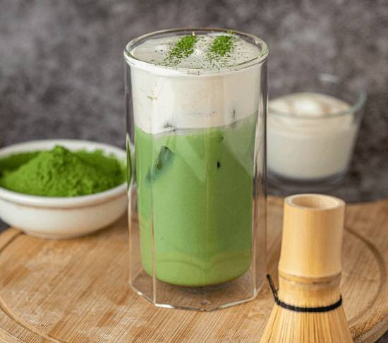 Order Uji Matcha Latte (Cheese Mousse) food online from Motto Tea Cafe store, Pasadena on bringmethat.com