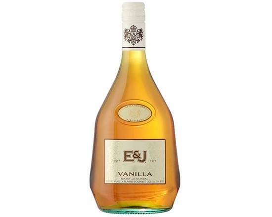 Order E&J Vanilla Brandy, 750 mL liquor (30% ABV) food online from Samco Food Store store, Bakersfield on bringmethat.com