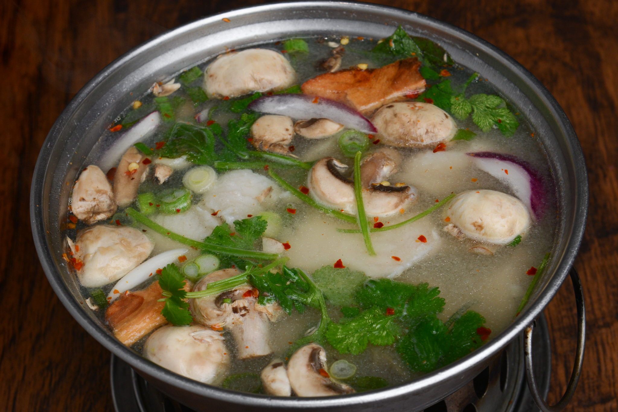 Order 28A. Lemongrass Soup with Fish food online from Rincome Restaurant store, Northridge on bringmethat.com