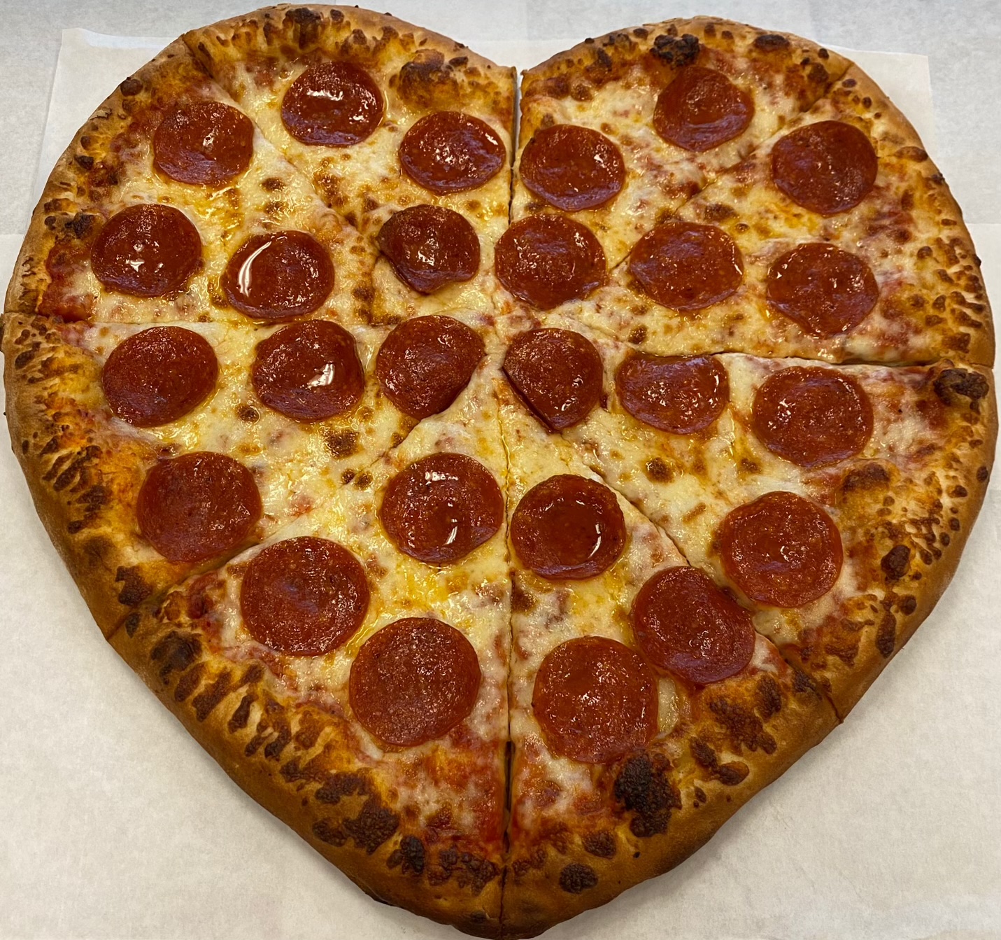 Order Heart Shaped Pizza food online from Portobello Pizza store, Fontana on bringmethat.com