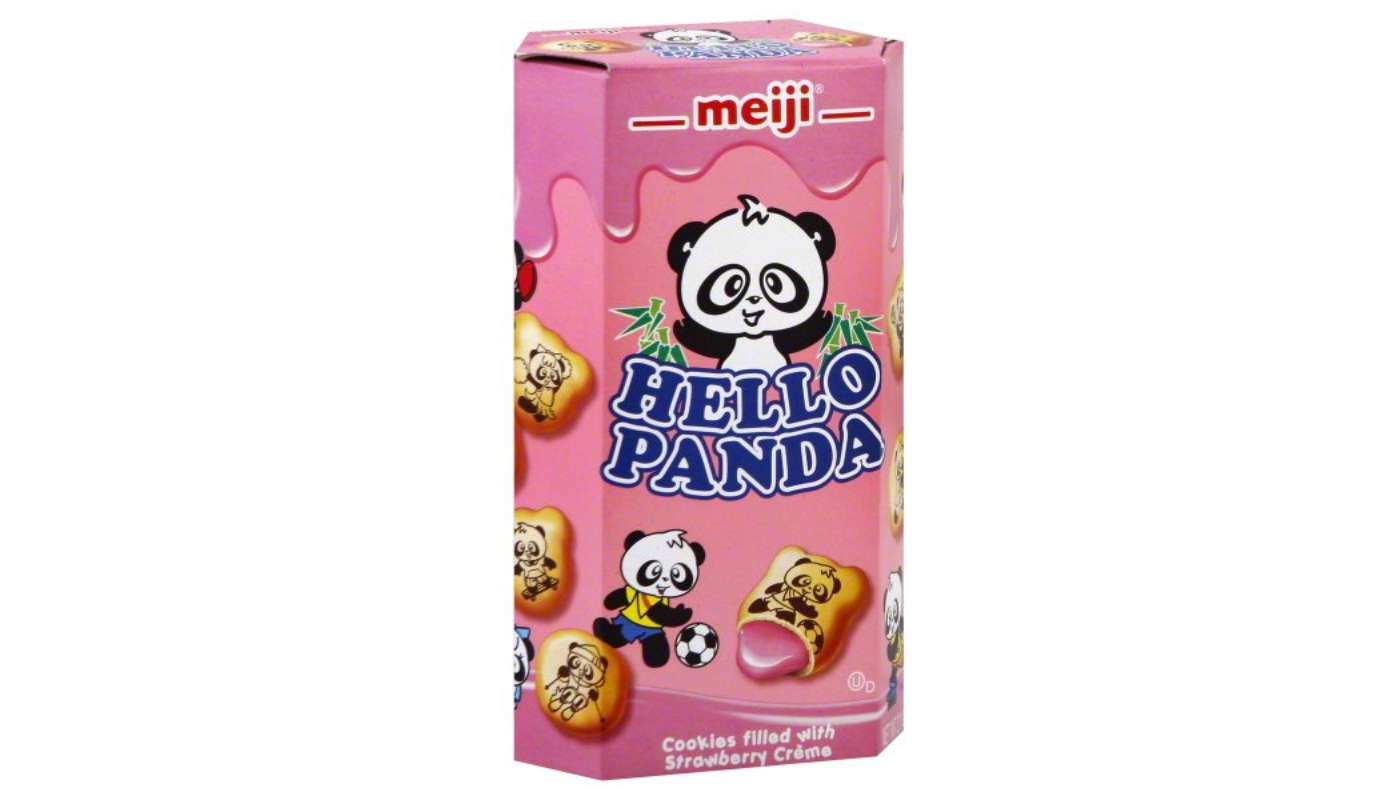 Order Meiji Hello Panda Strawberry Crème Filled Cookies 2.1 oz food online from Foodland Liquor store, Santa Ana on bringmethat.com