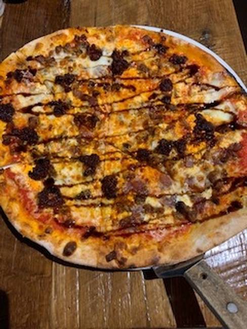 Order Nduja and Goat Cheese Pizza food online from Nonnina store, Chicago on bringmethat.com
