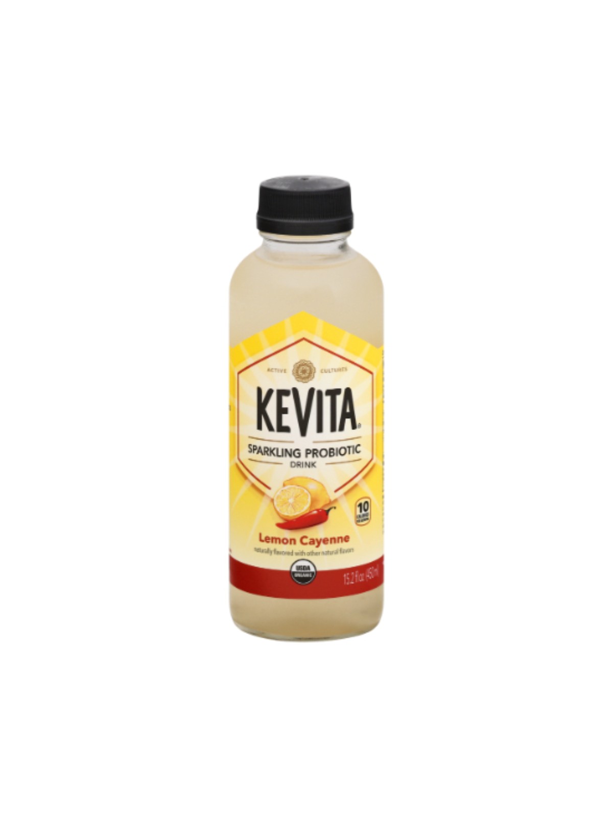 Order Kevita Organic Sparkling Probiotic Lemon Cayenne Daily Cleanse Drink (15.2 oz) food online from Stock-Up Mart store, Minneapolis on bringmethat.com