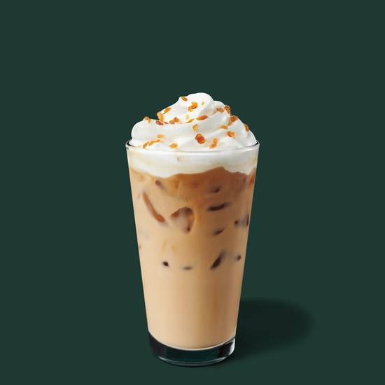 Order Iced Caramel Brulée Latte food online from Starbucks store, Fayetteville on bringmethat.com