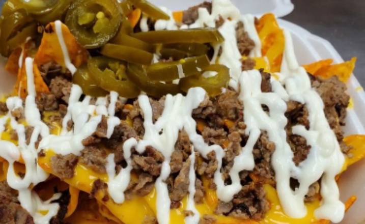 Order Doritos Nachos - Beef food online from Mr. Babas store, Chicago Heights on bringmethat.com