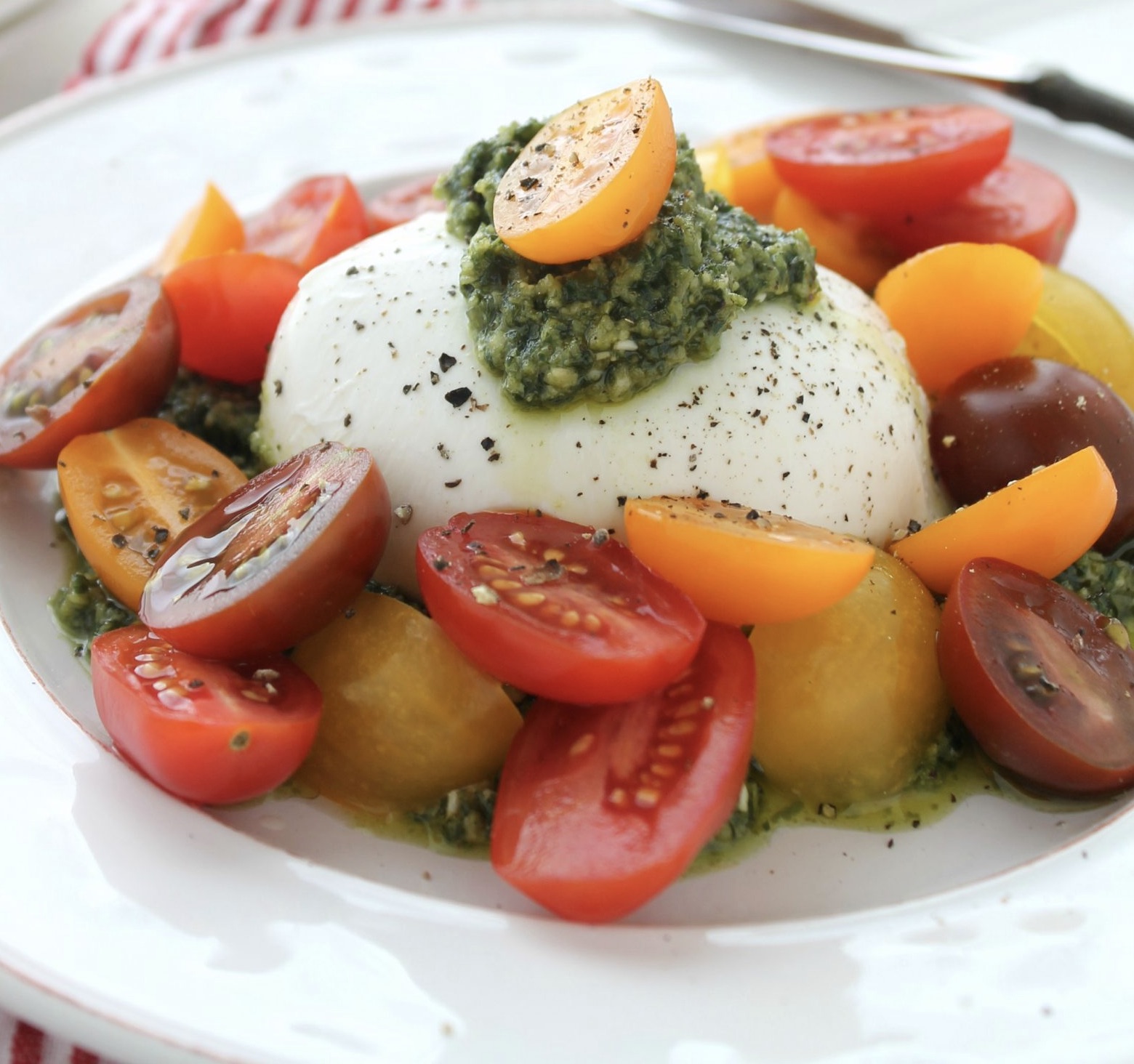 Order Burrata Giardiniera Salad food online from Fellini Cafe Of Media store, Media on bringmethat.com