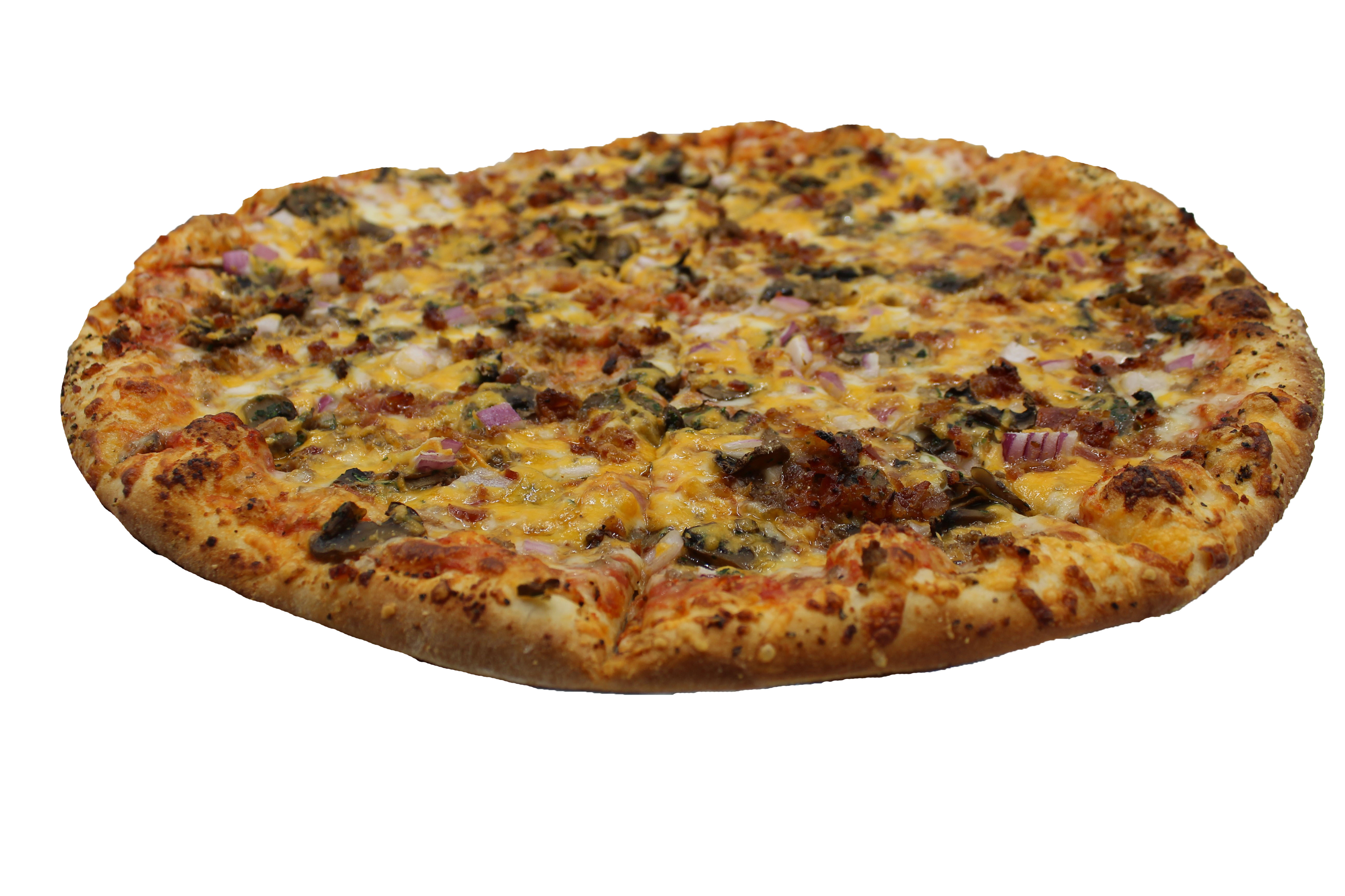Order Bacon Cheeseburger Pizza food online from Blue Moon Pizza store, Marietta on bringmethat.com