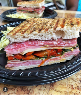 Order House Italian Combo Panini food online from Mike's Deli store, Bronx on bringmethat.com
