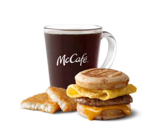 Order Sausage Egg Cheese McGriddle Meal food online from Mcdonald® store, TUCSON on bringmethat.com