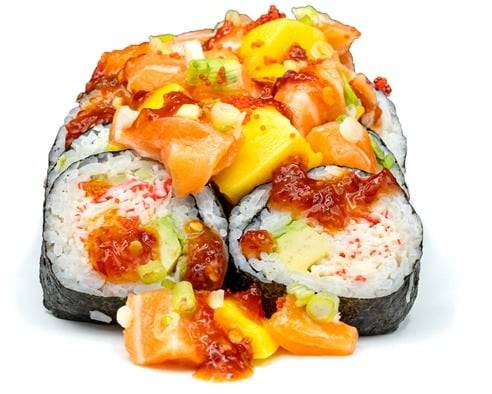 Order Mango Island Roll food online from TokyRoll Sushi & Poke store, Salem on bringmethat.com