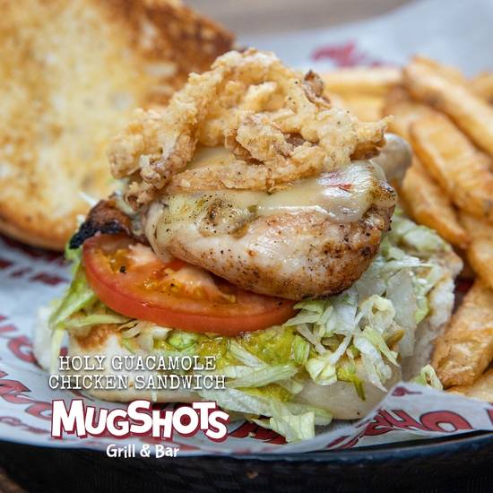 Order HOLY GUACAMOLE CHICKEN SANDWICH food online from Mugshots Grill & Bar store, Starkville on bringmethat.com