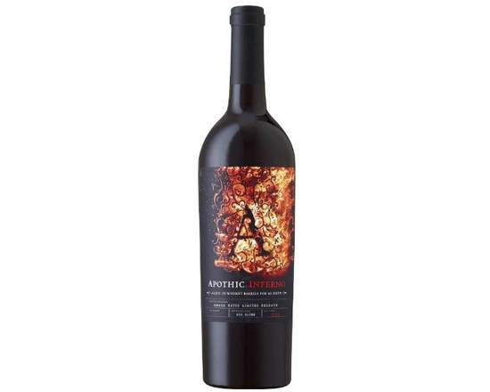 Order apothic inferno red wine 750ml food online from Windy City Liquor Market store, El Cajon on bringmethat.com