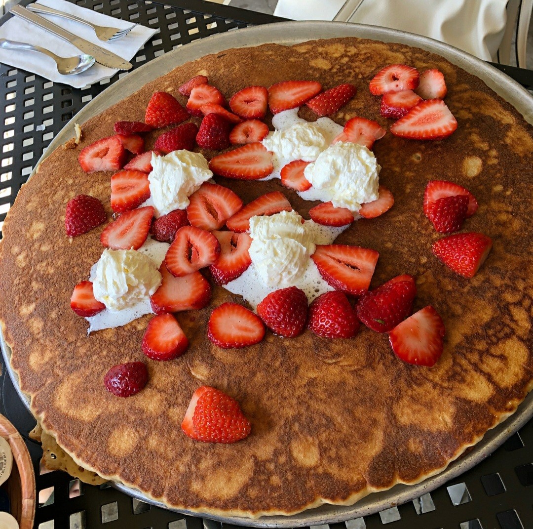 Order Gluten Free Fruity Pancakes food online from The Potholder Cafe store, Los Alamitos on bringmethat.com