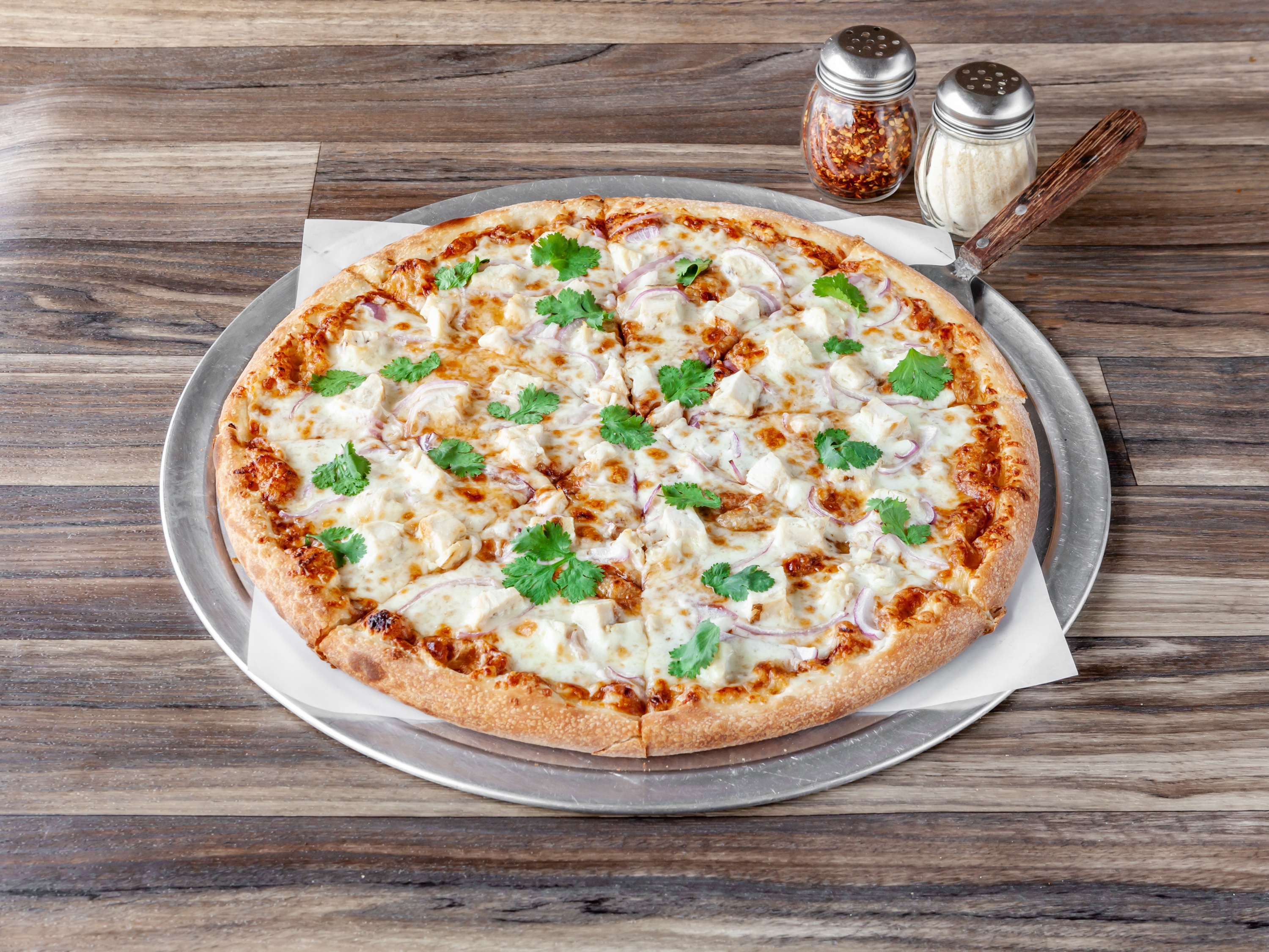 Order BBQ Chicken Pizza food online from Winners Ny Pizza store, Agoura Hills on bringmethat.com