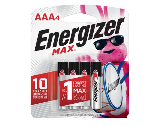Order Energizer Max Battery AAA 4pk food online from Rocket store, Bellevue on bringmethat.com