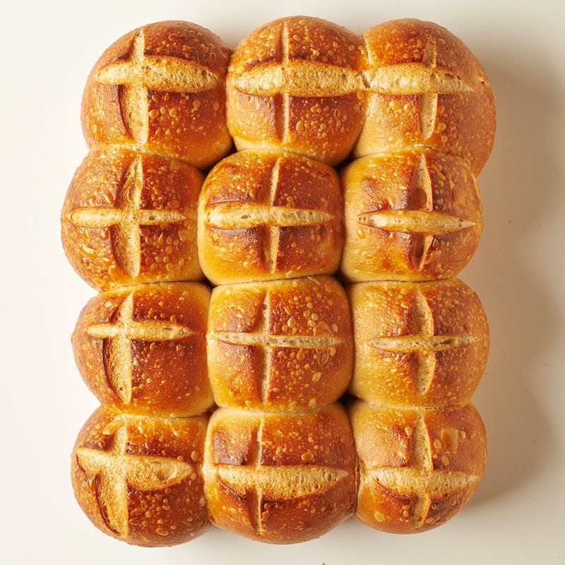 Order Sourdough Pull-Apart Dinner Rolls 12 Pack food online from Boudin store, San Diego on bringmethat.com