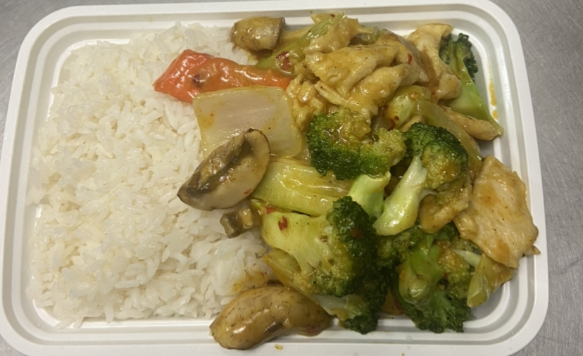 Order 54. Curry Chicken food online from New Jin Xin store, Brooklyn on bringmethat.com
