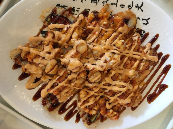 Order Iron Monkey Roll food online from J Sushi store, Orange on bringmethat.com