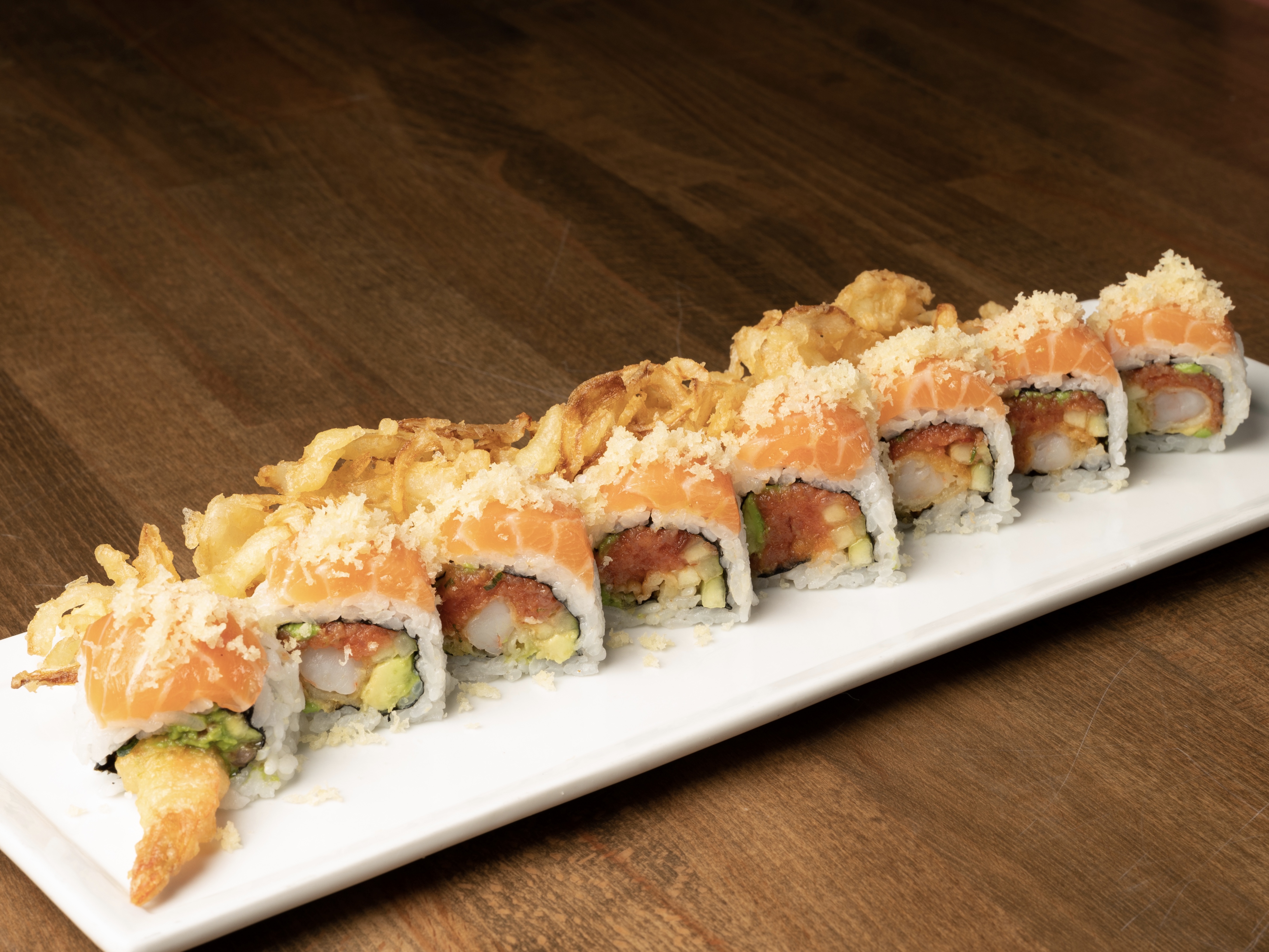 Order Hana Roll food online from Zeppin Sushi store, Los Angeles on bringmethat.com