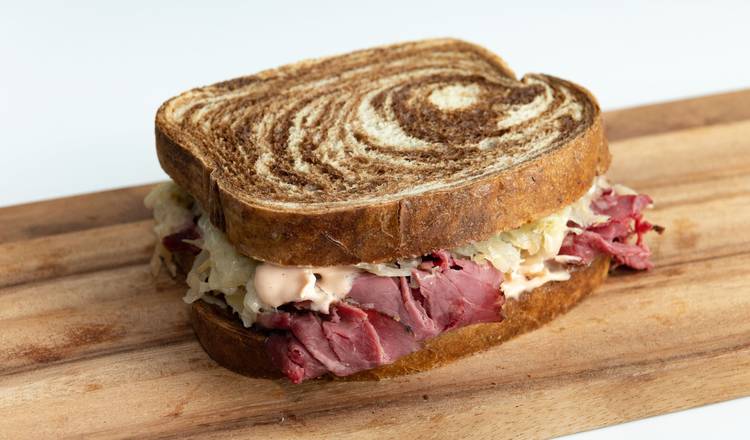 Order Reuben food online from Mr. Pickle Sandwich Shop store, Roseville on bringmethat.com