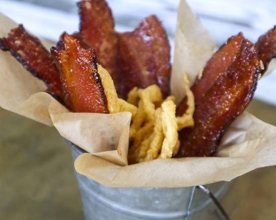 Order Candied Bacon food online from Hoffbrau Steak & Grill House store, Benbrook on bringmethat.com