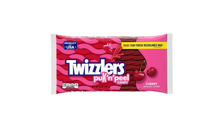 Order Twizzlers, Pull 'n' Peel Cherry Licorice Chewy Candy, 14 Oz. food online from Route 7 Food Mart store, Norwalk on bringmethat.com