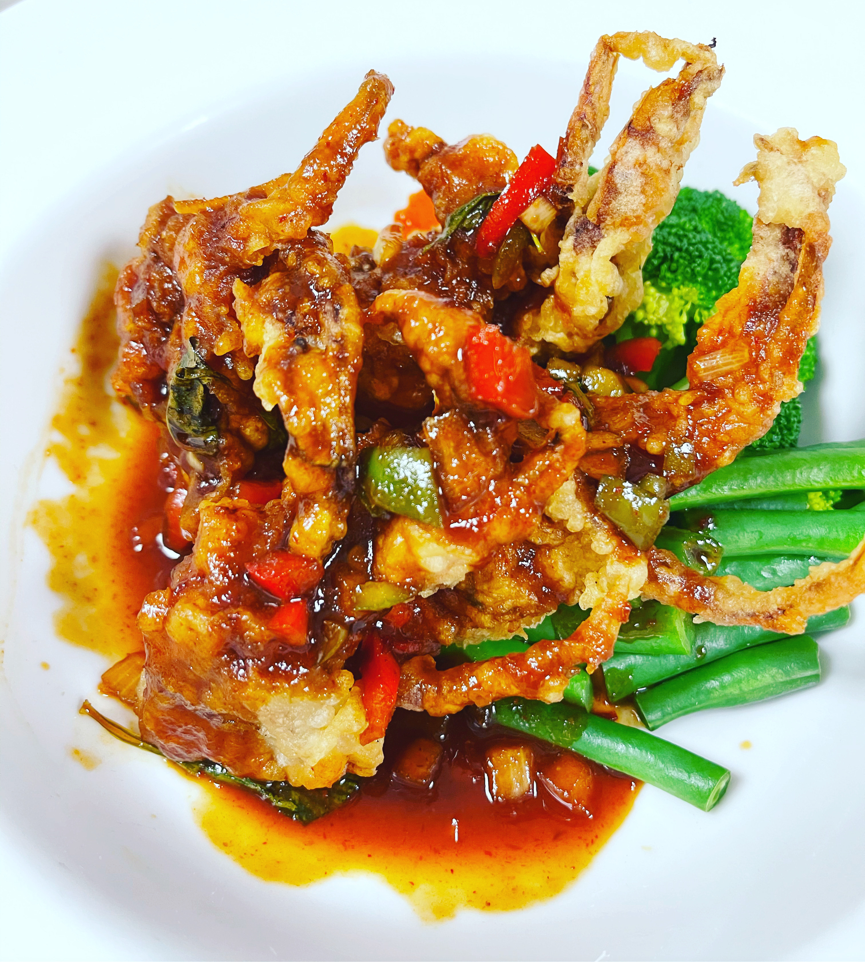 Order L Tempura Soft Shell Crab food online from Rice And Curry store, Ambler on bringmethat.com