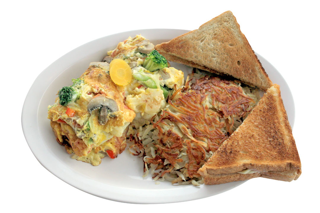 Order Super Veggie Omelet food online from Michael Super Burgers store, Whittier on bringmethat.com