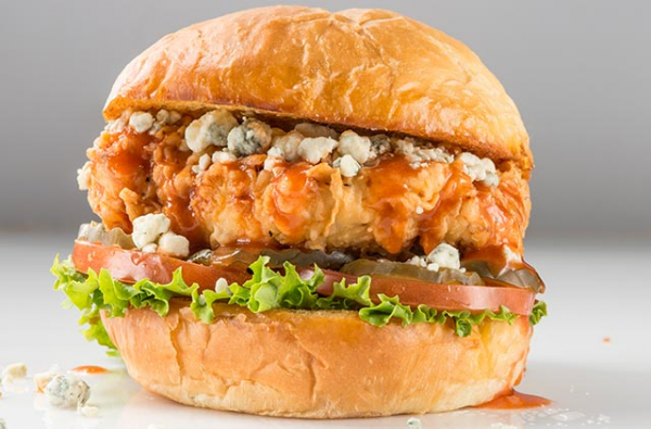Order Buffalo Chicken Sandwich food online from Fuddruckers store, Saugus on bringmethat.com