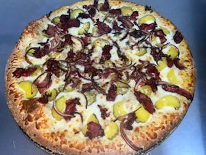 Order Pastrami Pizza food online from Big O Pizza store, Anaheim on bringmethat.com