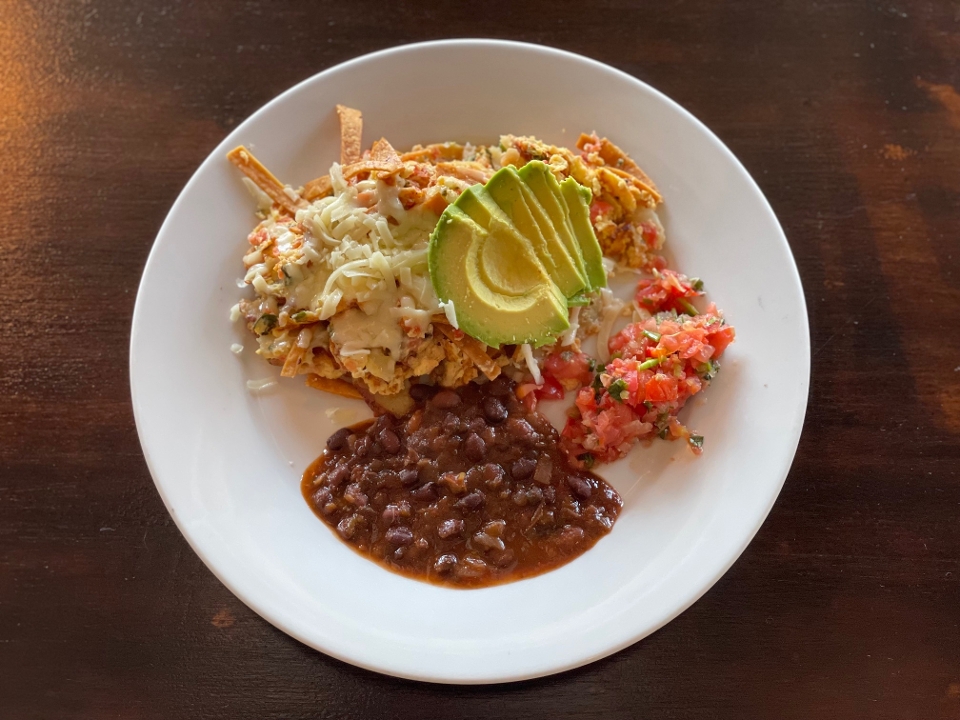 Order Chilaquiles food online from Marco Cafe & Espresso Bar store, Portland on bringmethat.com