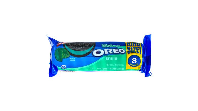 Order Oreo King Size Mint Creme Cookies food online from Trumbull Mobil store, Trumbull on bringmethat.com