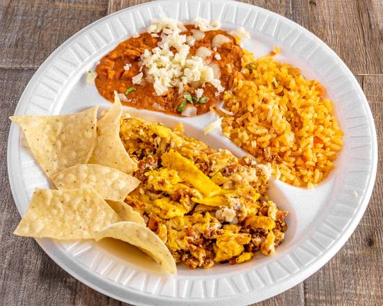 Order Huevos con Chorizo food online from Tacos El Tio #2 store, Bellflower on bringmethat.com