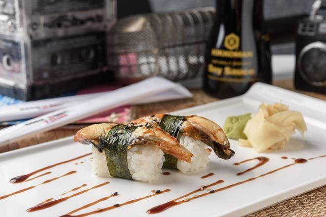 Order Nigiri Eel (Unagi) food online from Rock N Roll Sushi store, McDonough on bringmethat.com