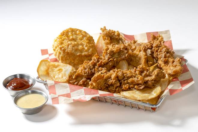 Order Crispin’s 4 Pc Chicken Strip Basket food online from Maple Street Biscuit Company Homewood store, Homewood on bringmethat.com