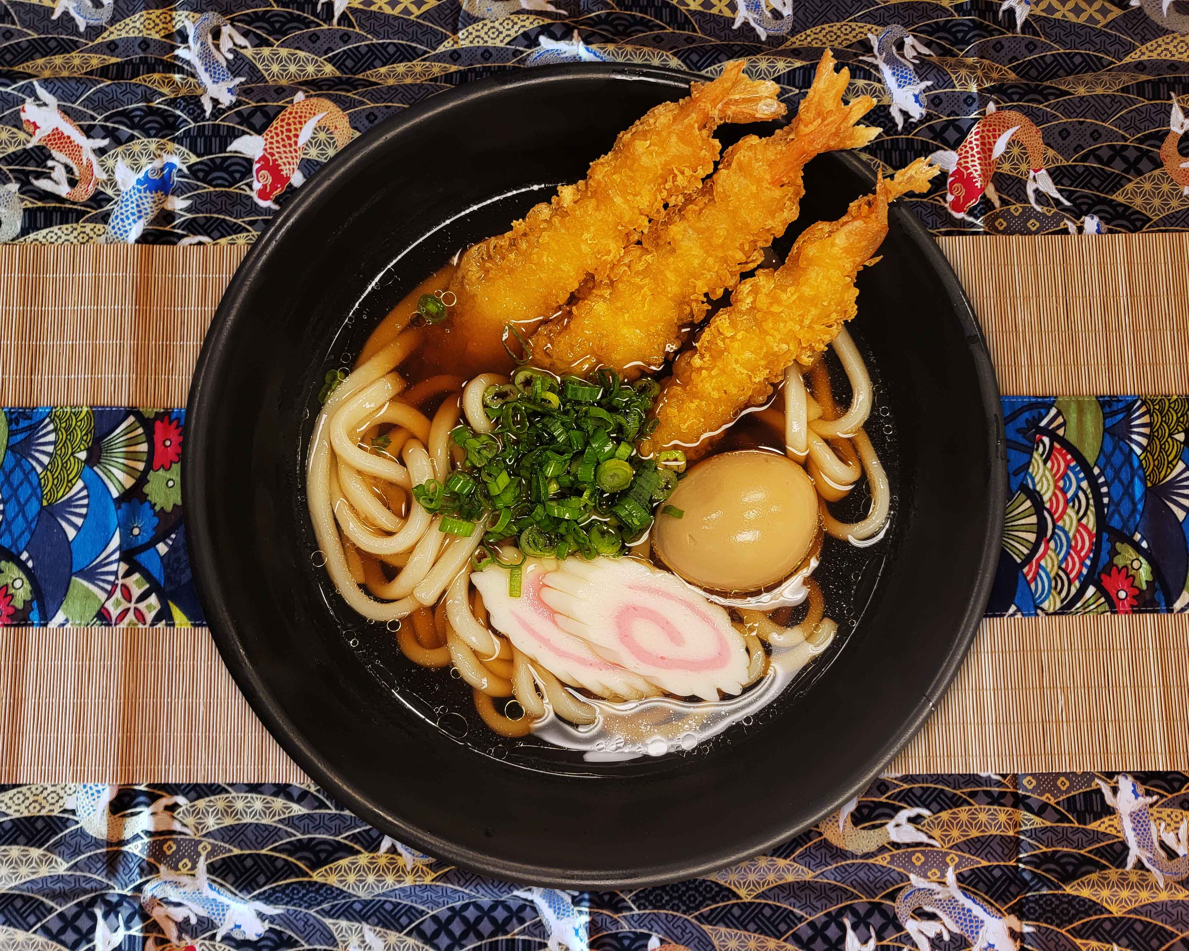 Order Shrimp Tempura Udon food online from Chiwa Bistro store, Newark on bringmethat.com