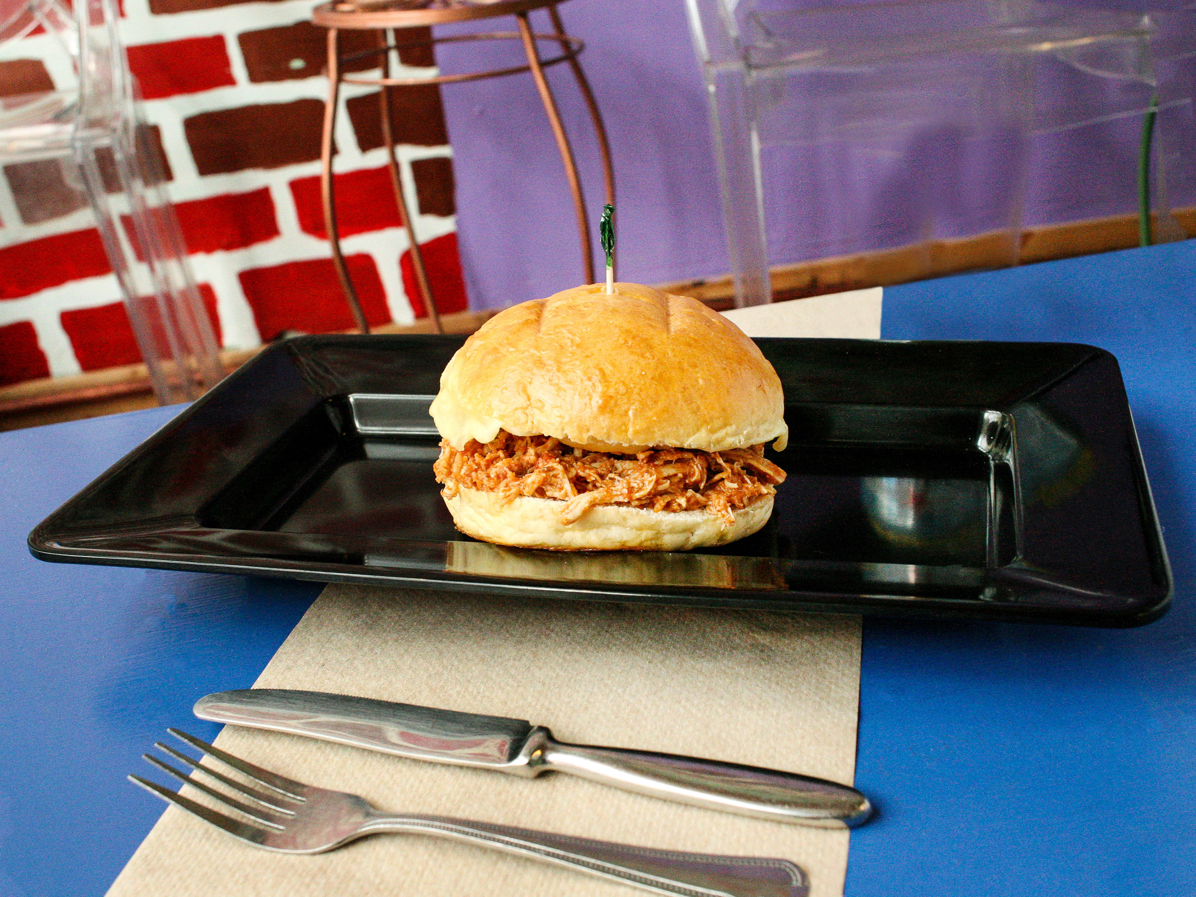 Order Italian Pulled Chicken with Provolone on Brioche food online from Newton Hot & Cold store, New Orleans on bringmethat.com