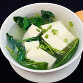 Order Spinach Tofu Soup food online from Twin dragon Chinese restaurant store, Los Angeles on bringmethat.com