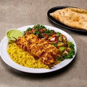 Order 3. Chicken Kabab Plate food online from Green Olive store, Los Angeles on bringmethat.com