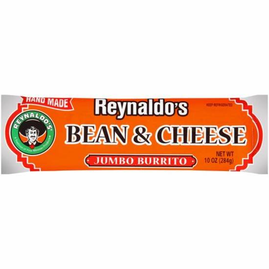Order Reynaldo's Jumbo Burrito - Bean & Cheese food online from IV Deli Mart store, Goleta on bringmethat.com