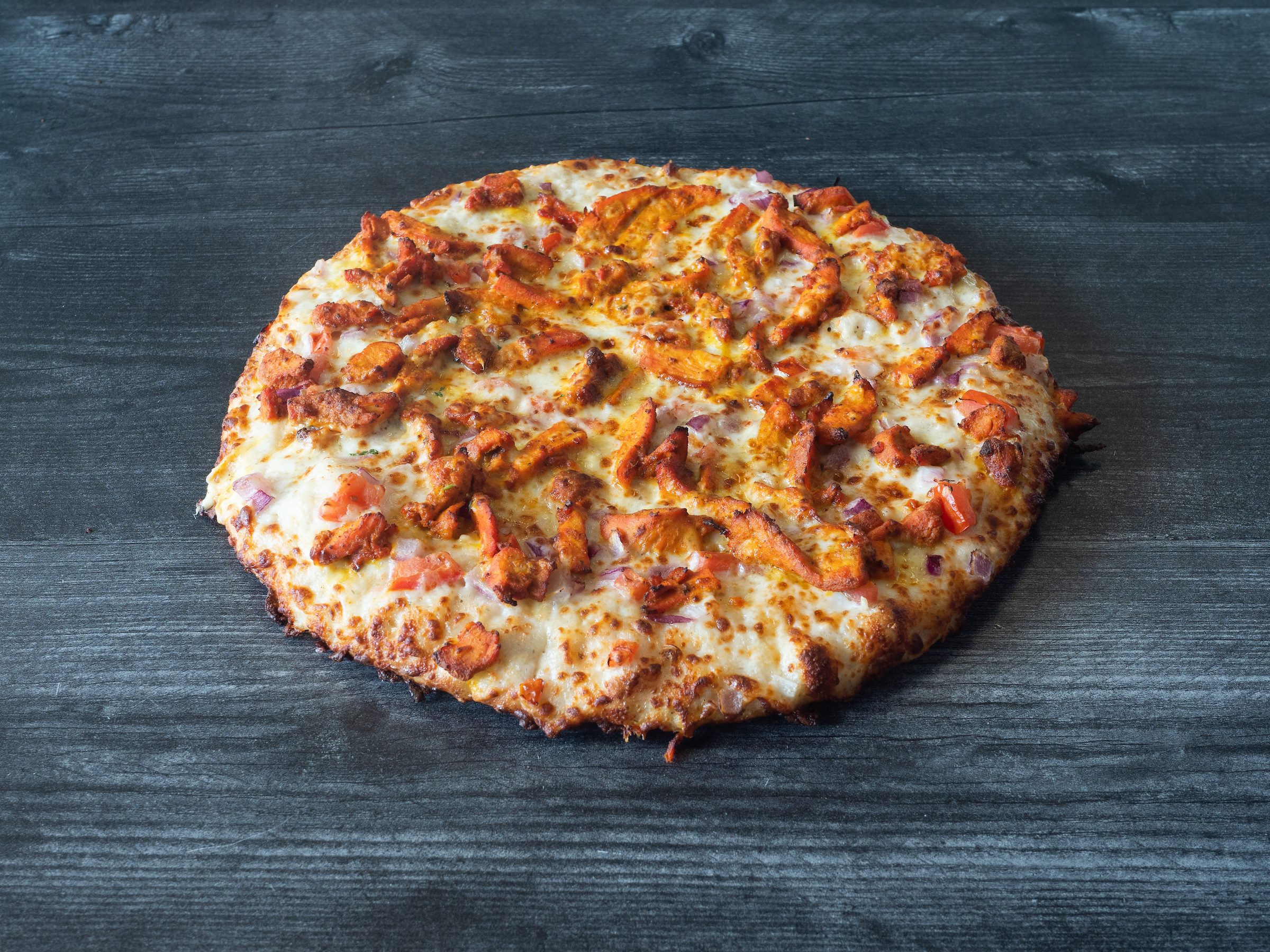 Order Butter Chicken Pizza food online from Fast Pizza Delivery store, Mountain View on bringmethat.com