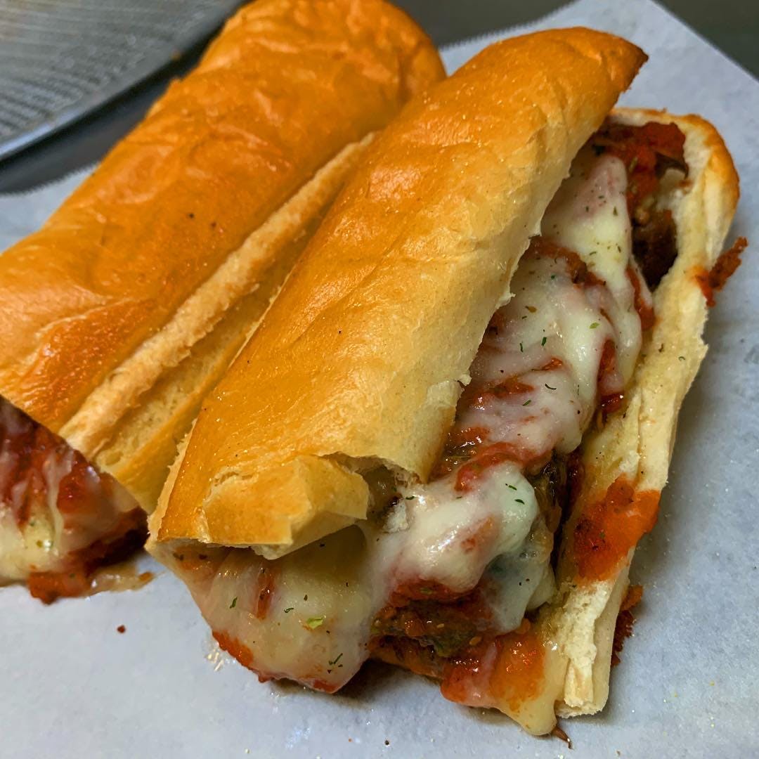 Order Meatball Grinder - 6'' food online from Holiday Pizza store, Statesboro on bringmethat.com