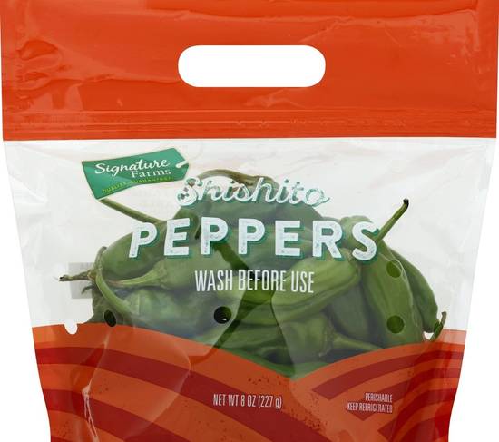 Order Signature Farms · Shishito Peppers (8 oz) food online from Albertsons store, Jackson on bringmethat.com