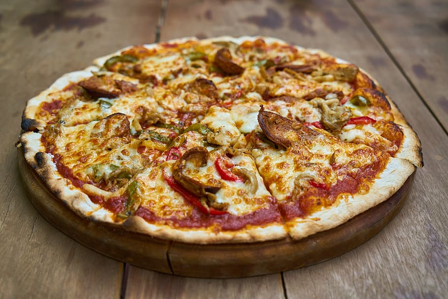 Order Chicken Pizza food online from Omg Pizza Richmond store, Richmond on bringmethat.com