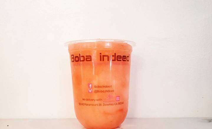Order Watermelon (Fruit Juice Slush) food online from Boba Indeed store, Whittier on bringmethat.com