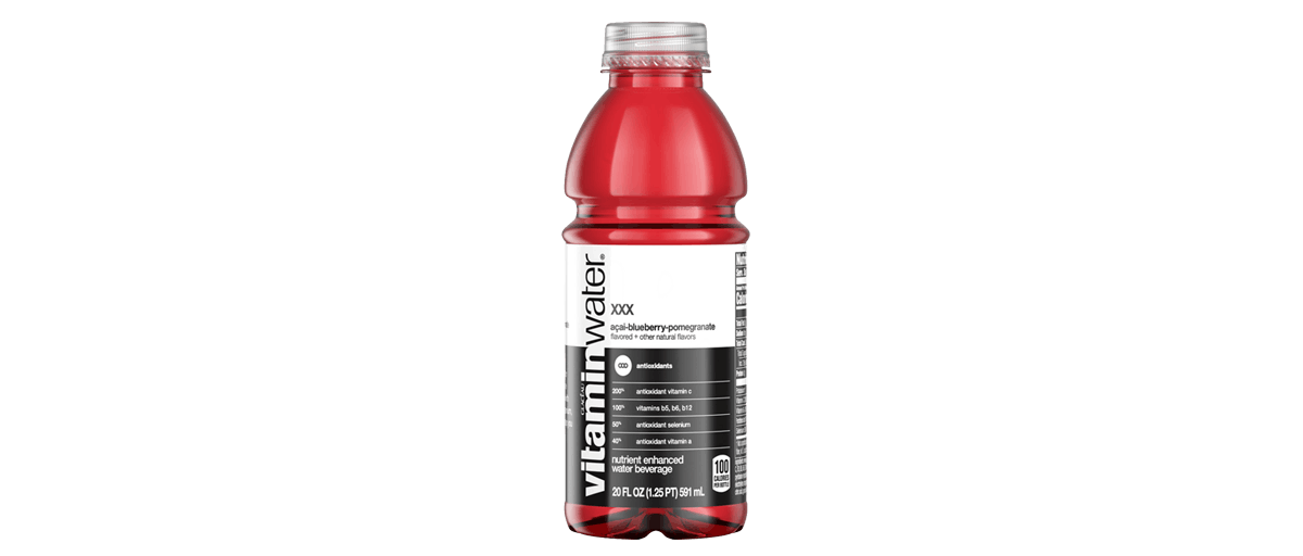 Order Vitamin Water XXX Acai Blue Pom food online from Potbelly Sandwich Works store, Canton on bringmethat.com